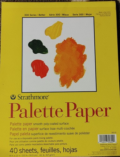 Strathmore Palette Paper Pad 9 Inch X 12 Inch-41lb 40 Sheets New 