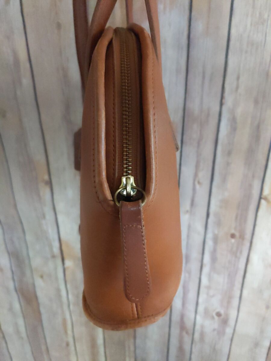 Coach Asheville Bowler Dome British Tan Leather vintage Coach Asheville Bowler Dome British Tan Leather vintage