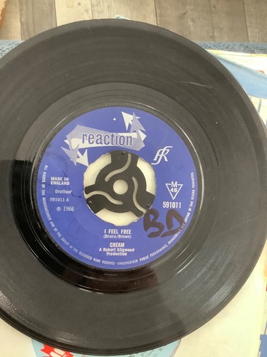 Cream. I feel free. . 7” vinyl. 1966. Reaction - Picture 3 of 4