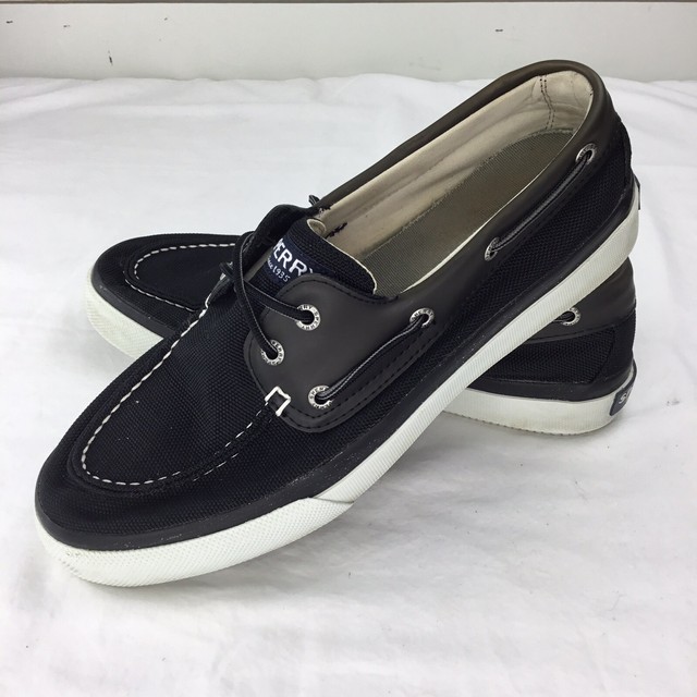 top sider black shoes