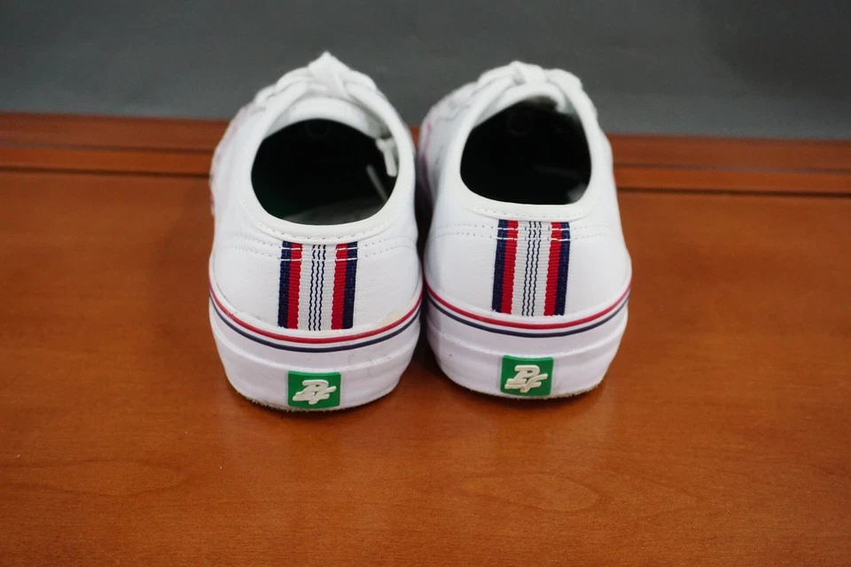 PF Flyers Center Lo Women's 8.5 White Leather Lace Up Casual Sneakers Shoes - Image 4 of 4