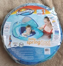 SwimWays Baby Spring Float Sun Canopy. 9-24M , Swim Step 1. 50 UPF. NEW