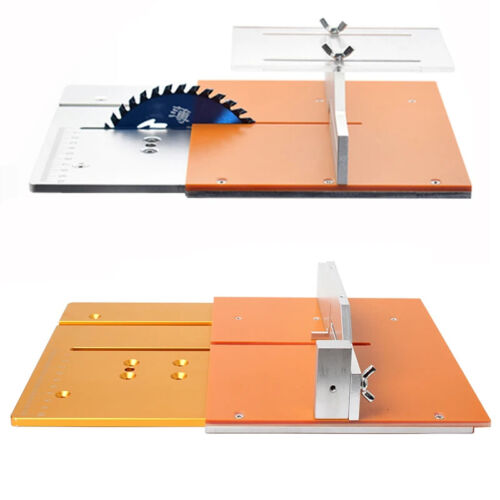Mini Router Tavolo Inserto Piastra Utensili Lavorazione Legno Banco da Lavoro Seghetto Circolare Flip Cover - Foto 3 di 15