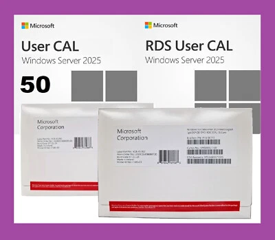 MICROSOFT Windows Server 2025 Standard | Datacenter 16 48 Core DVD OEM Pack + RDS + CAL