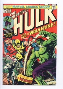Incredible-Hulk-181-Vol-1-Beautiful-High-Grade-1st-App-Wolverine-w-Marvel-Stamp