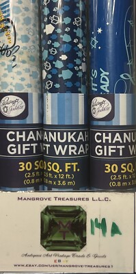 Chanukah Hanukkah gift wrap Wrapping Paper Dreidels/Dreidel Song/Happy Hanukkah