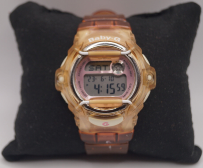 Casio Baby-G Transparent Pink 3189 BG-169R Digital Watch New Battery