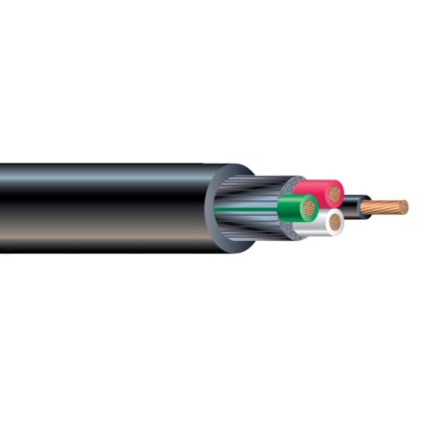 500' 10/4 SOOW Portable Power Cable Flexible CPE Jacket Black 600V