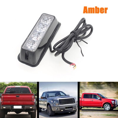 4 LED Car Truck Emergency Beacon Light Bar Hazard Strobe Warning 2 Flashing Mode