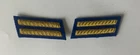 US Civil War Confederate Marine Corps 1st Lieutenant bullion rank badges