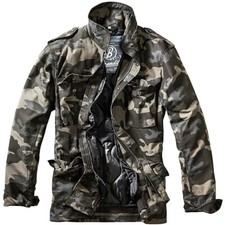 Image of Brandit M-65 Standard Jacket Patrol Military Mens Coat Tactical Parka Dark Camo