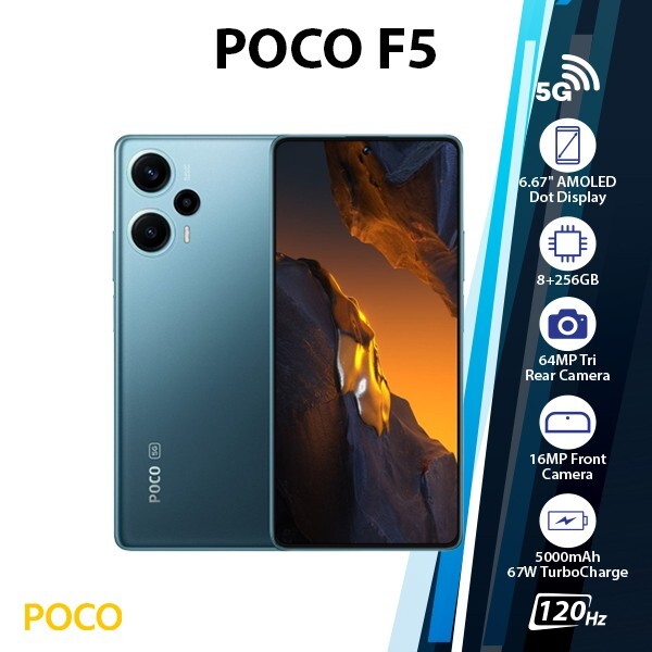 New&Unlocked) Xiaomi POCO F5 5G 8GB+256GB Android Dual SIM Mobile Phone - Vimarsana News