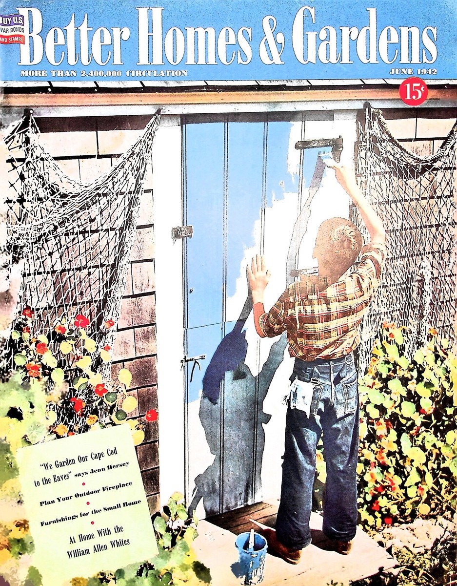 Original 1950s Better Homes & Gardens Cover: We garden our Cape Cod to the eaves