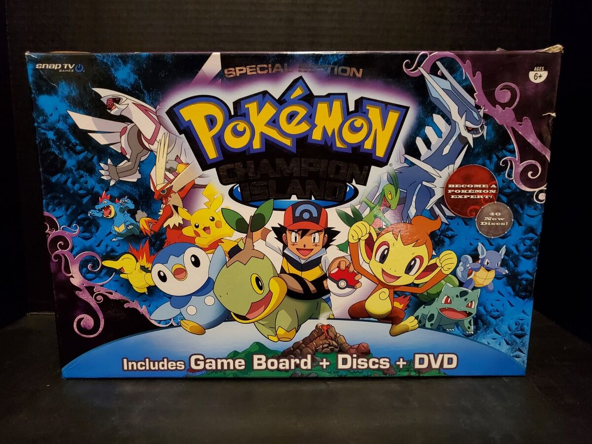 Pokemon Champion Island Special Edition Board Game + DVD Snap TV 99%  Complete