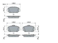 Original Bosch Bremsbelagsatz Scheibenbremse 0 986 424 862 FüR Hyundai KIA