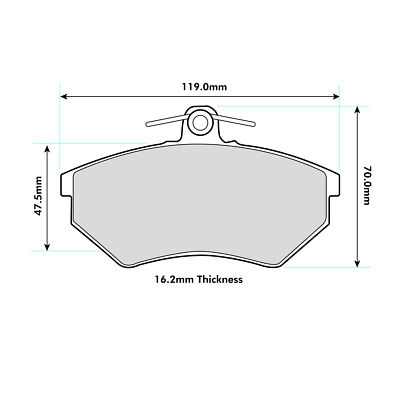 Ferodo DS3000 Front Brake Pads For Seat Ibiza 2.0i Gti Cupra 1993>1996 - FCP774R