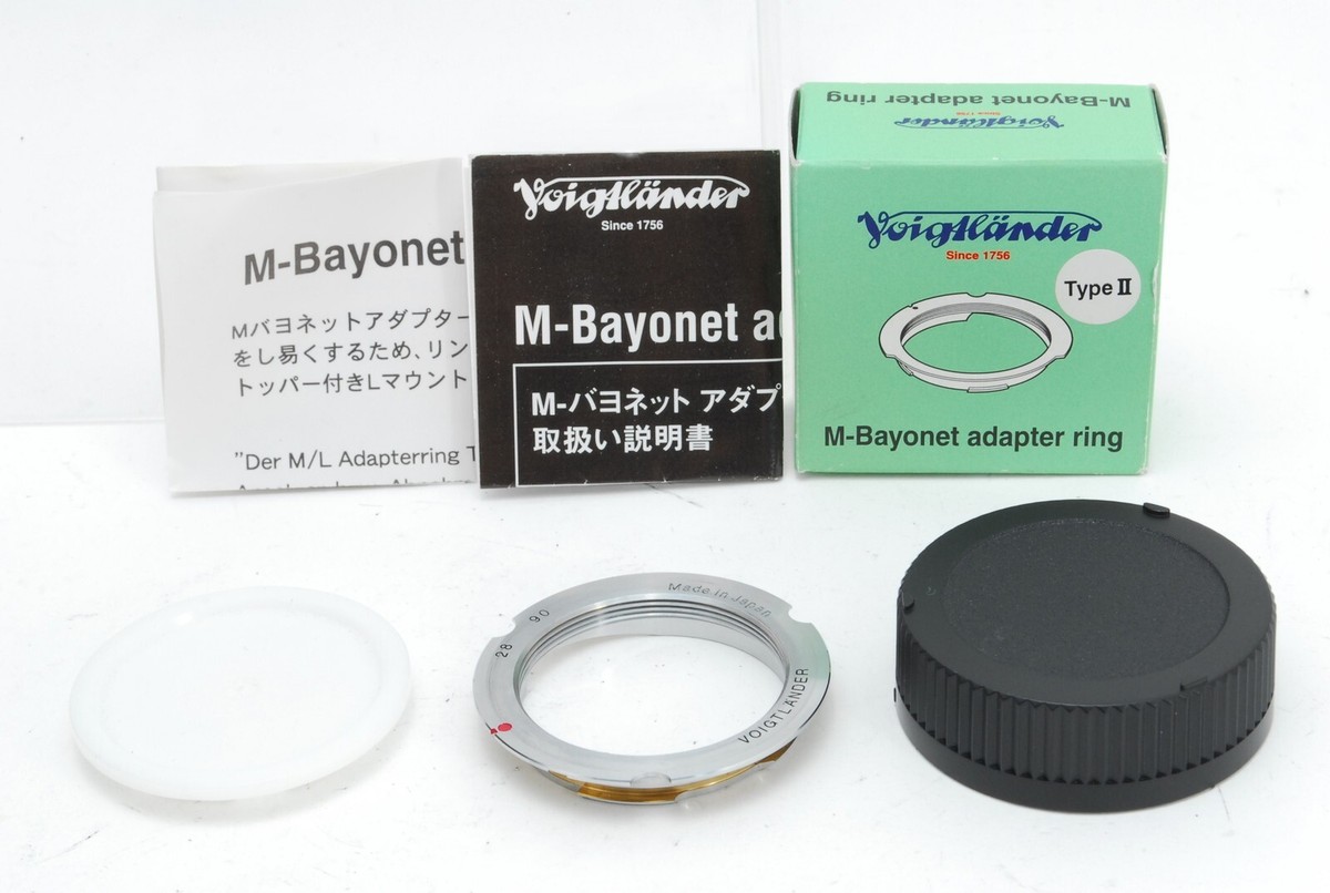 MINT in Box]Voigtlander M Bayonet Adapter Ring L39 Leica Screw 28