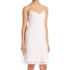 POLO Ralph Lauren dress 6 white lace Batenberg EUC