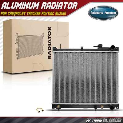 Radiator with Oil Cooler for Chevrolet Tracker 1999-2008 Pontiac Suzuki Vitara