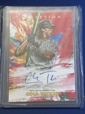 2020 Topps Inception Baseball Red Rookie Autograph #RESA-CT Cole TUCKER #/75