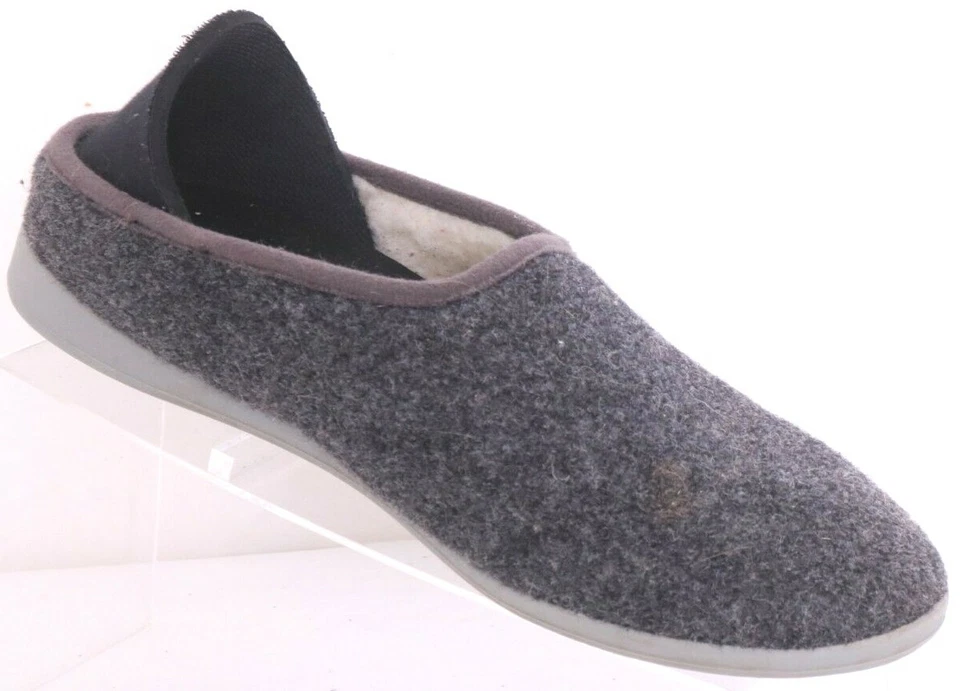 Mahabis Classic Gray Wool Slip-On Slide Slipper Shoes Euro 37 Women's US 6.5  - Image 2 of 4