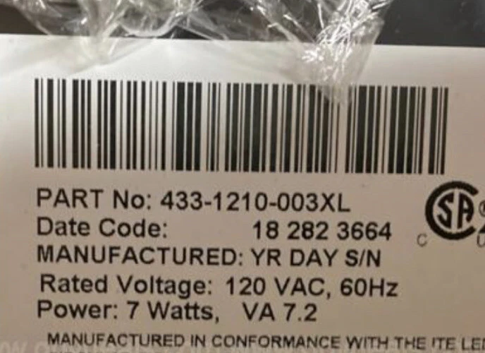 New 12" Red Traffic Light Signal Dialight 433-1210-003X - Image 4 of 4