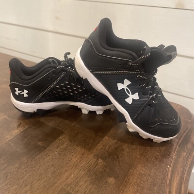 Under Armour Boy's Leadoff Low Junior Rubber Molded Baseball Cleat Shoe Sz 11K