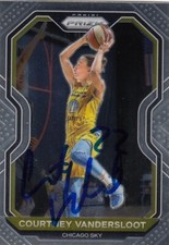 WNBA 2021 Prizm Chicago Sky Courtney Vandersloot Signed Autograph IP Card
