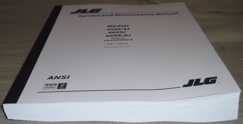 JLG 600S 660-SJ 600A AJ TELESCOPIC BOOM LIFT SERVICE & MAINTENANCE REPAIR MANUAL - Picture 12 of 12