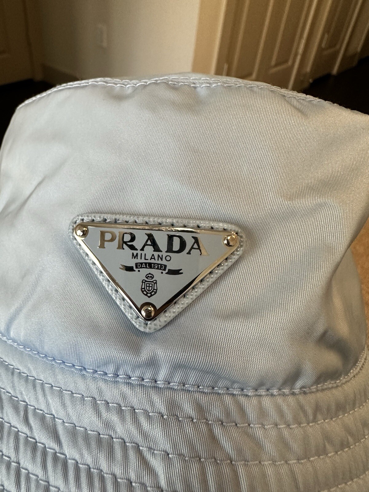 Prada Bucket Hat - Light Blue - LARGE - Gem