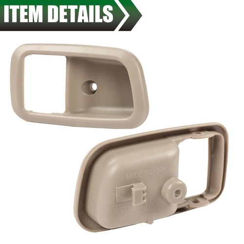 Front Left & Right Inner Door Handle Trim Beige Fit For 2000-2006 Toyota Tundra - Picture 6 of 8