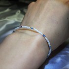 bracelet très raffiné en perles de culture Miyuki délicat doré à l or jaune 14k