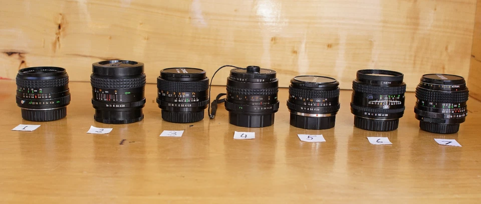 1x 28mm F2.8 Wide Angle Lens Pentax K / PK Mount 6x Choices Gd Optical Condition - Image 2 of 3