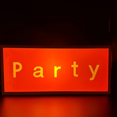 VTG Y2K Target Party Sleep Dual Sided Light Box