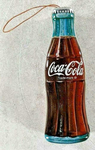 Coca-Cola Bottle Shaped Tin 9.5" inch Vintage 1995