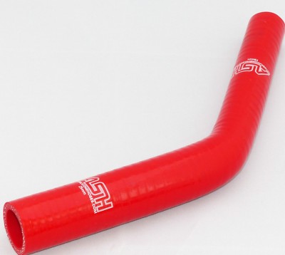 45° Grad, Reduzierbogen, 38mm > 32mm, Reduzierung, Silikonschlauch - ROT