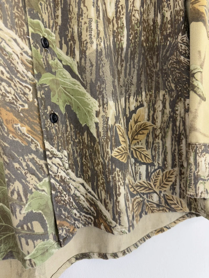 Vtg Realtree Camo Shirt Men’s XL Long Sleeve Outdoors Hunting Made In USA - Image 4 of 4