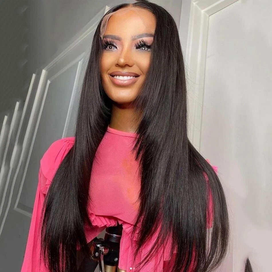 Layered Cut Brazilian Remy 13X4 Lace Front Human Hair Wigs Pre