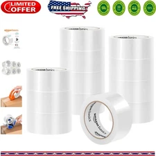 Durable Translucent Packaging Tape Rolls – 12 Pack for Secure Shipping & Storage