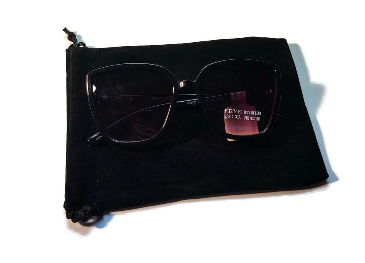NWT FRYE & CO BLACK SUNGLASSES W/MIRROR LENS! BADDIE! frye and co sunglasses - TikTok Shop main image 2