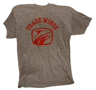 vtg 80s Velva Sheen tri-blend Trade Winds T Shirt Size Large Soft