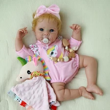 Reborn Baby Dolls Silicone Full Body 20 Inch Waterproof Realistic Newborn Baby..