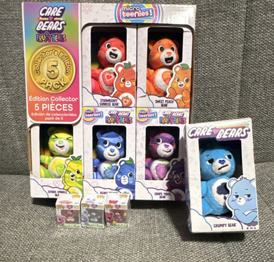 Care Bears micro teenies Fruity Bears Collector Edition Mini 5-Pack Figurines