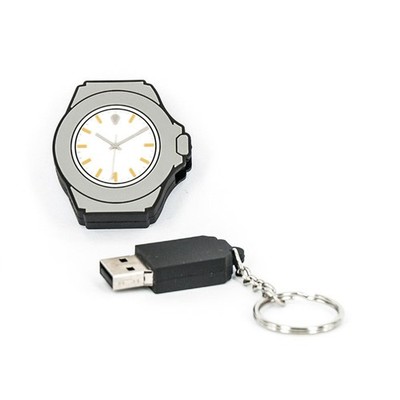 R.L.X. MINI USB UHR WATCH 8GB MILGAUSS WEISS GELB GADGET GESCHENK TIPP NEUHEIT