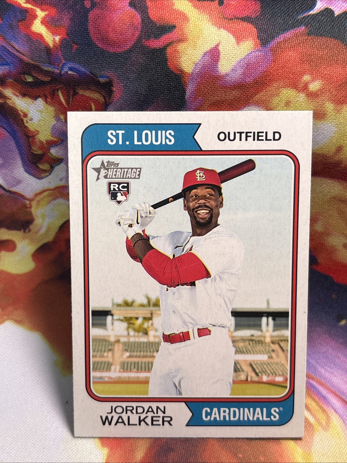 2023 Topps Heritage - Rookie Variation Jordan Walker #35 (RC)