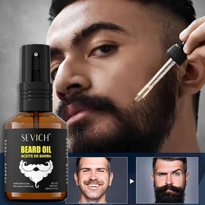 Bartwuchsöl Männer feuchtigkeitsspendend natürliche Bartessenz Bart dicker Styling