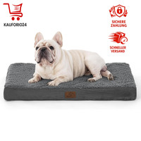 OrthopäDisches Hundebett 76X51X7.6 Cm Waschbar Dunkelgrau FüR Kleine Hunde