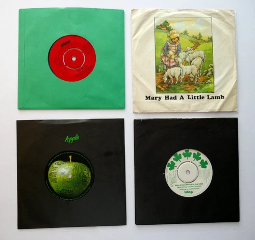 PAUL McCARTNEY / WINGS DEBUT 45's SINGLES  LOT - EX !