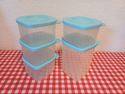 Tupperware * Molto Bello * 1 x 1,0L u  4 x 470ml * Frischeprofi * hellblau *