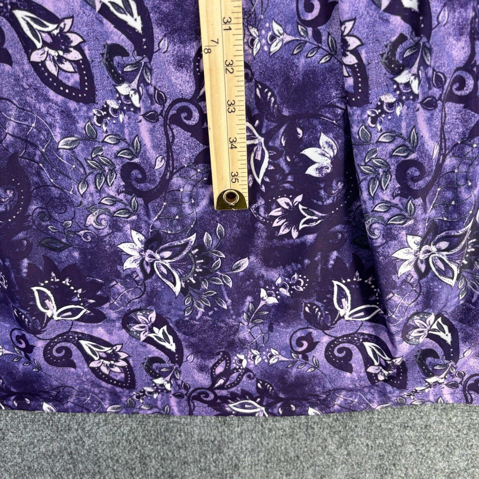 VINTAGE Anthony Richards Purple Floral Muumuu Wom… - image 8